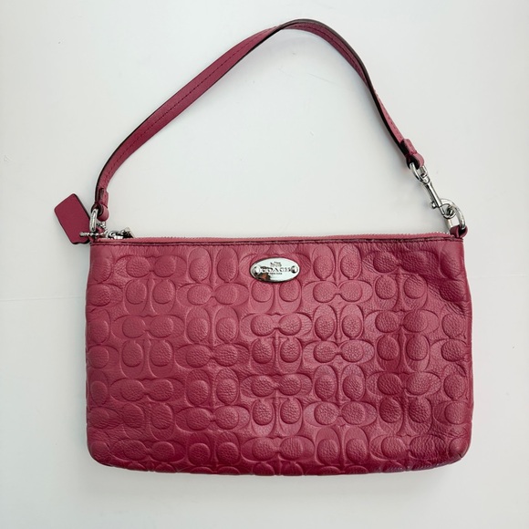 Coach Handbags - Coach Signature Embossed Pebble Leather Bag
